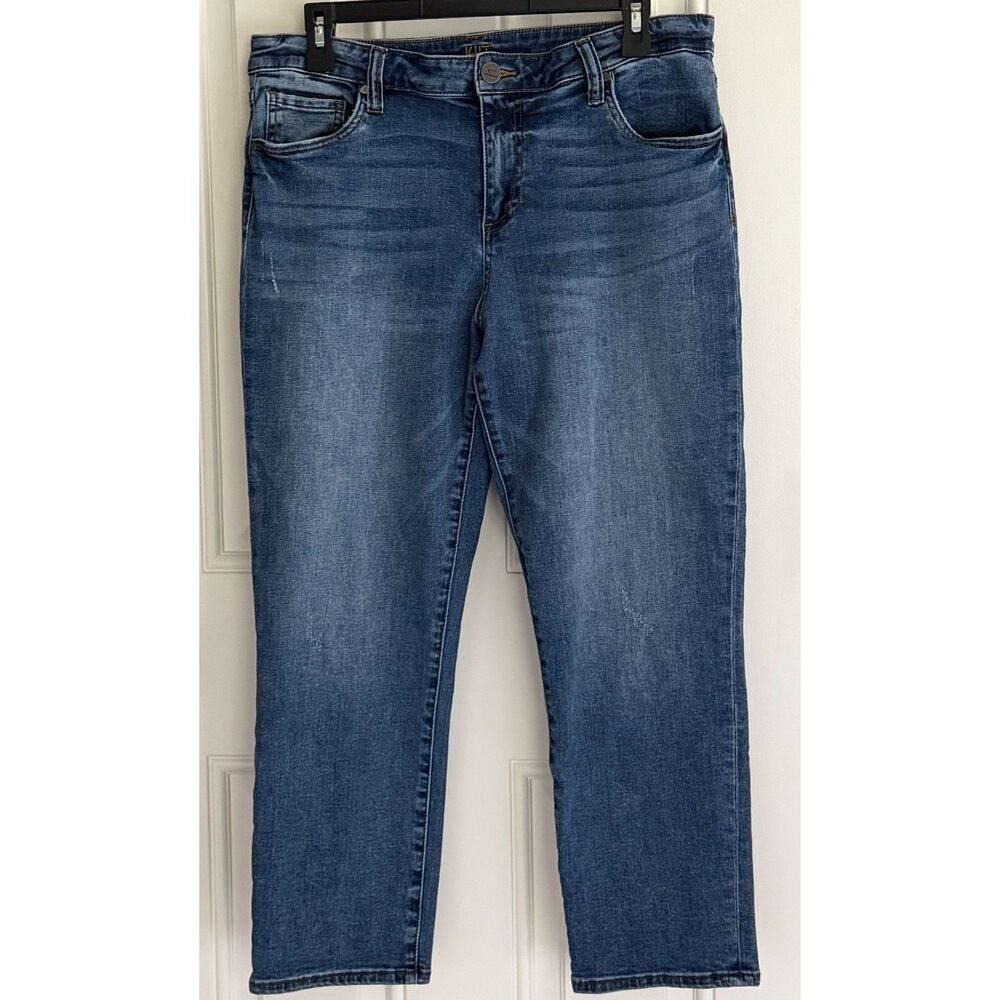 Kut From The Kloth Crop Roll Up Straight Leg Women's Jeans size 12